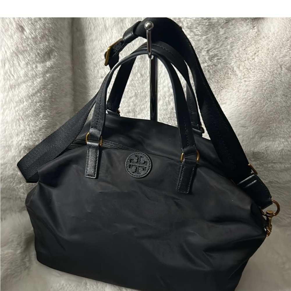 Tory Burch Black Nylon Tote Bag